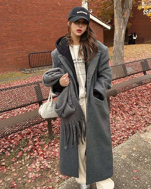 Sawu wool long coat ( 2 color )