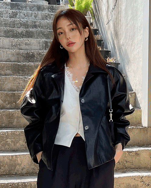 [sale] Soi leather jacket ( 3 color )