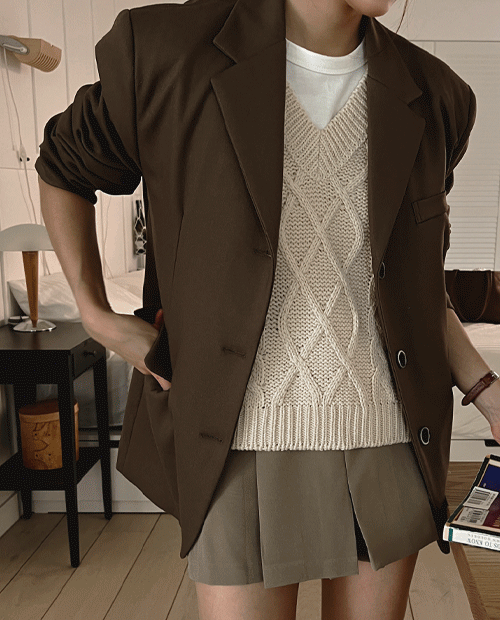 Riley over-fit jacket ( 2color )