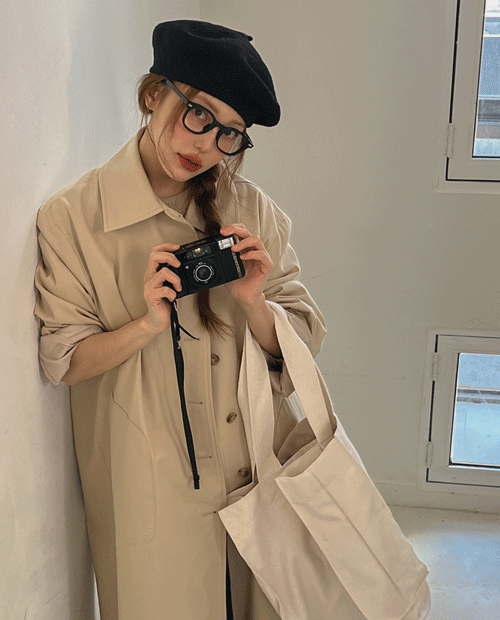 Yona long trench coat ( 2color )