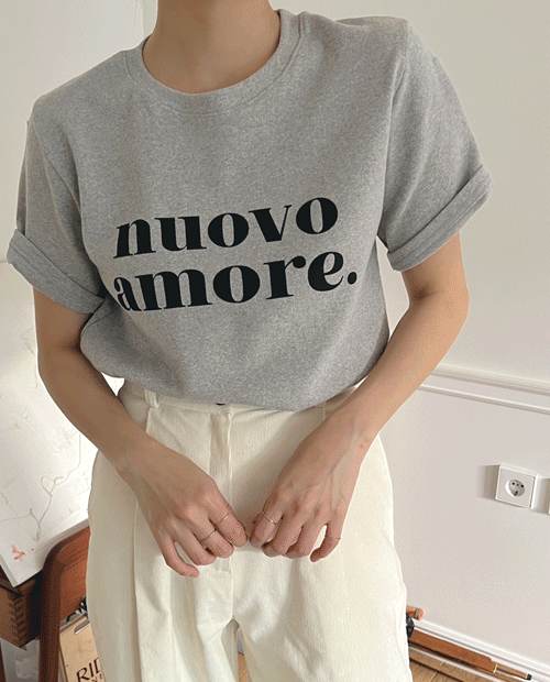 [피치기모] 누오브 반팔 티셔츠 ( 4color )