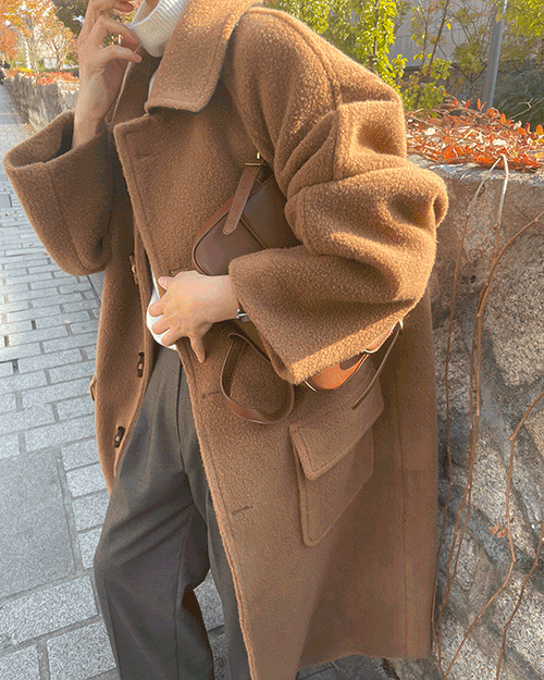 Wool dumble collar coat ( 2 color )