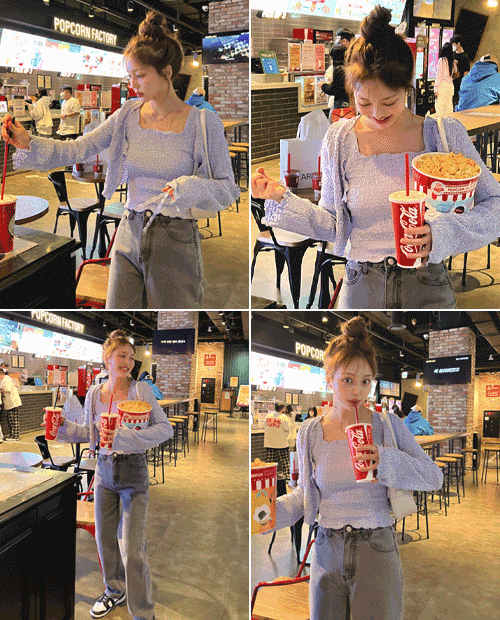 Popcorn cardigan set ( 3color ) ★6/2입고예정