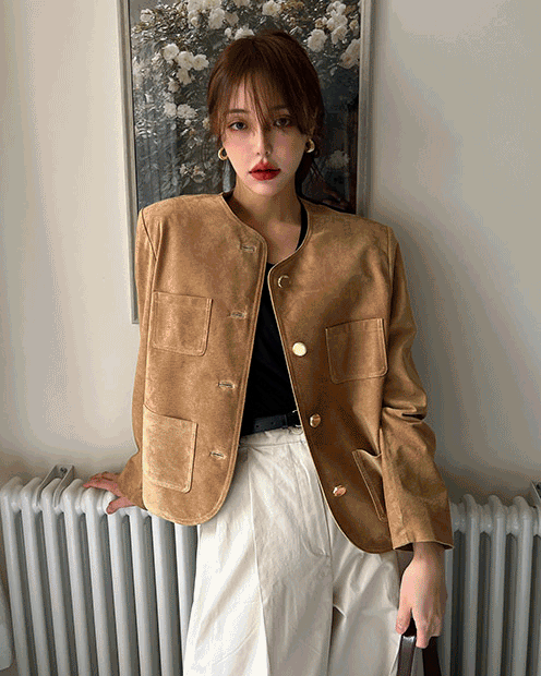 Rosee real suede jacket ( 2 color )