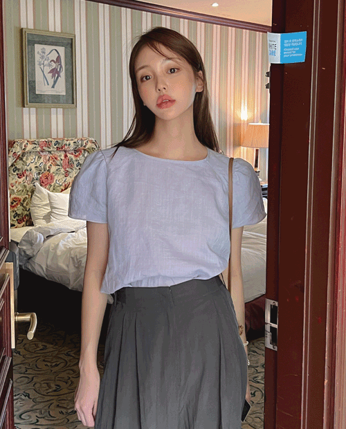 Kassy linen blouse ( 2color )