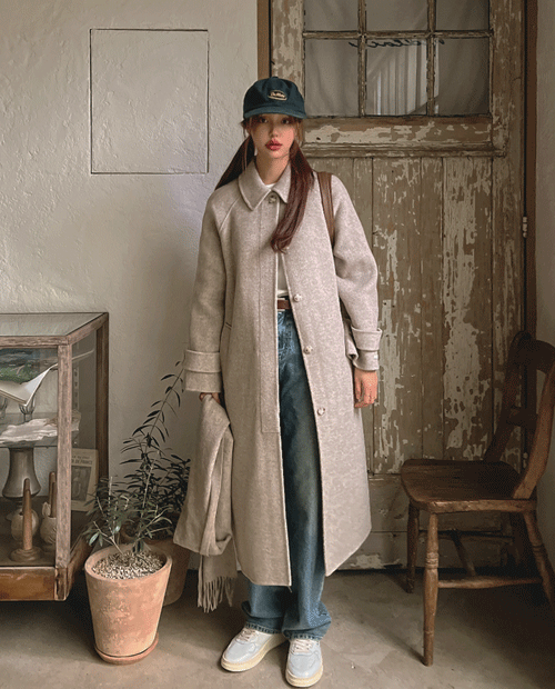 [Hand made] Sally wool long coat ( 2color )