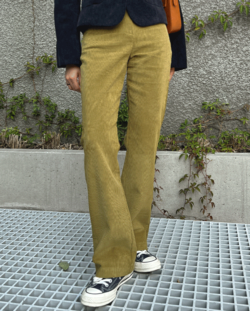 Kelly corduroy bootcut pants ( 6color )