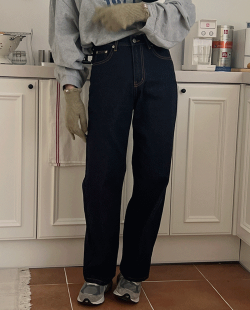 [sale] [기모] Damon long denim pants ( 2color )