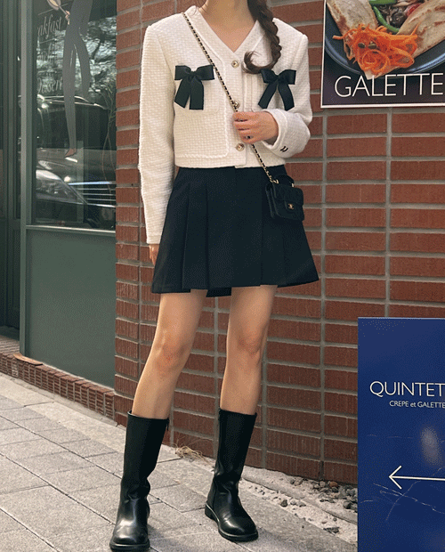 Valensi pleats mini skirt ( 2color )