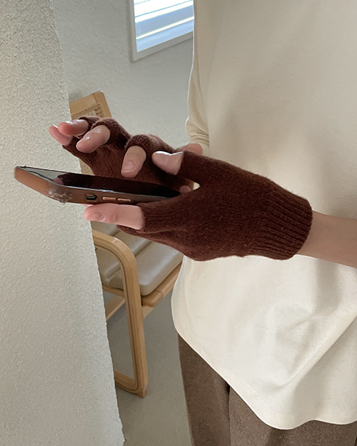Boi fingers warmer gloves ( 4 color )