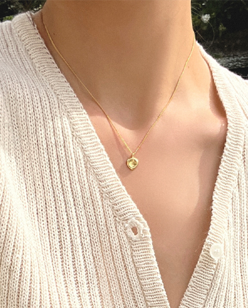 Gold seal necklace ( silver 925 )